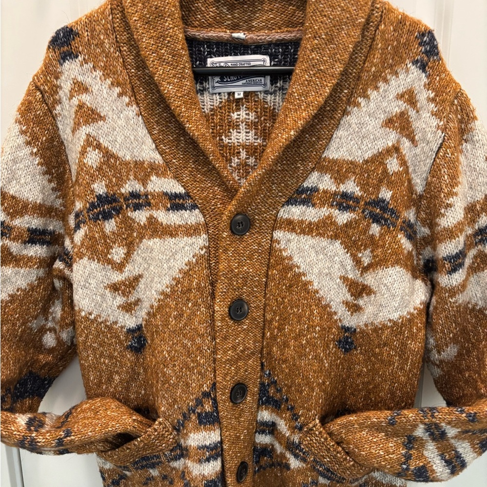 Scott bros Men's cardigan sweater size medium Sundance catalog